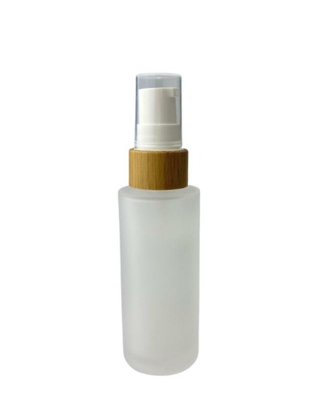 Lotionflasche satiniert Bambus, 30ml (hohe Form)